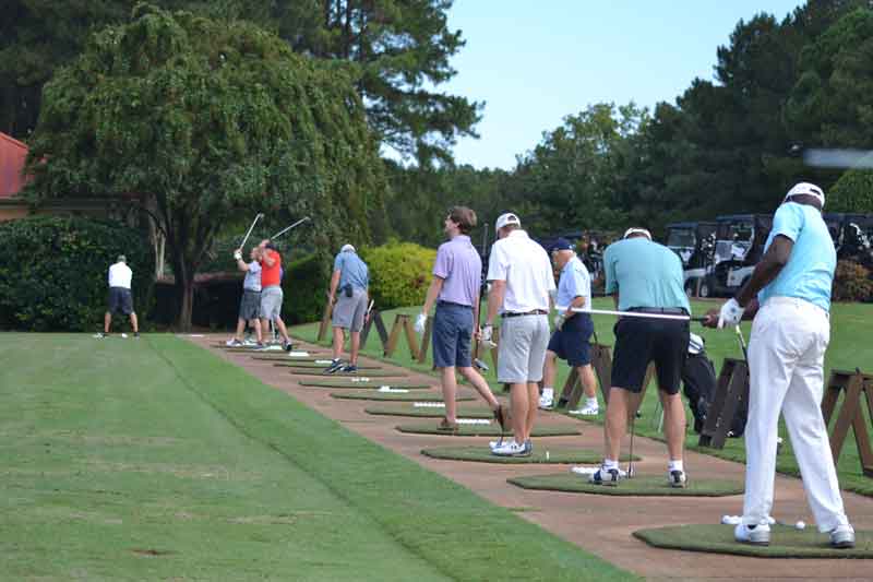 Driving Range at King Fore A Day Charity Golf Tournament