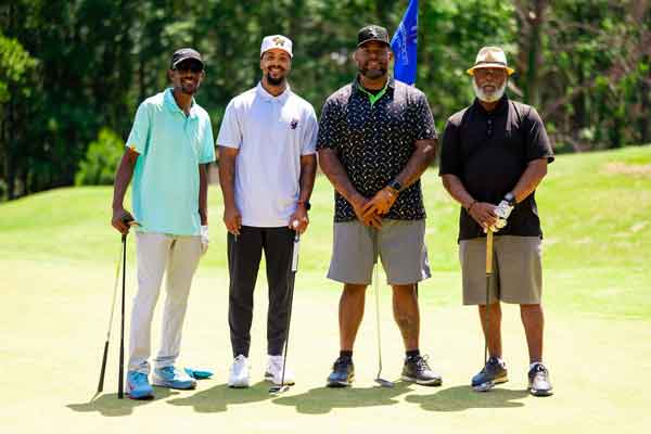 2026 Fairways to Freedom Golf Tournament - golfers standing side by side on green