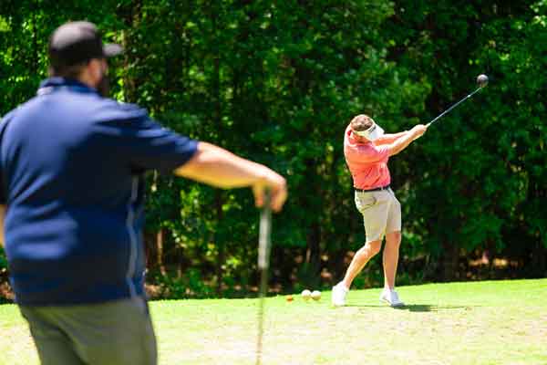 2026 Fairways to Freedom Golf Tournament - golfers tee-ing off on first hole